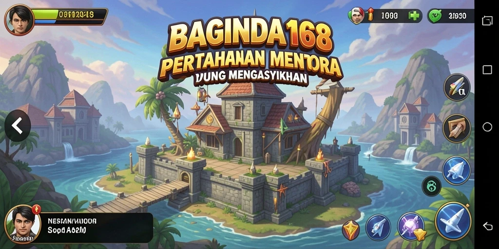 Tampilan gameplay menara pertahanan yang menegangkan dan penuh strategi.