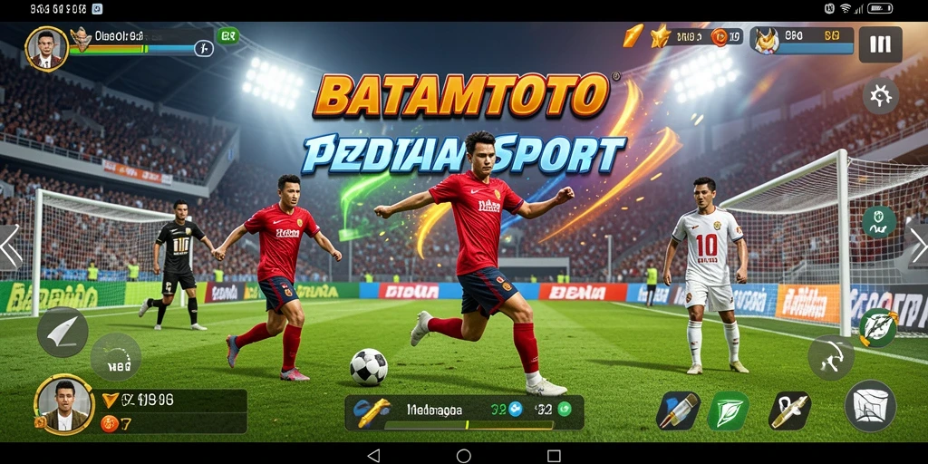 Screenshot menampilkan aksi seru dalam permainan olahraga BATAMTOTO.