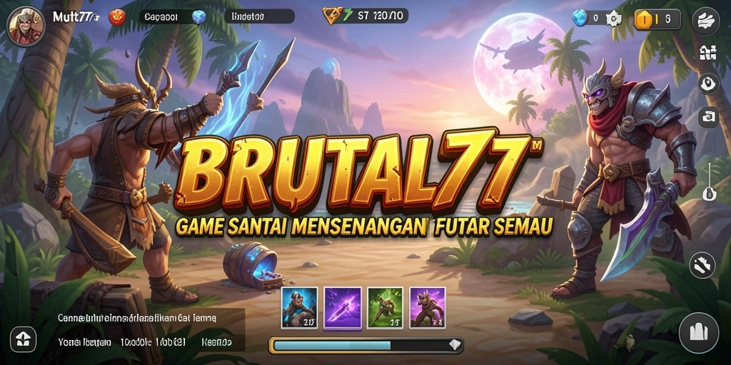 Gameplay BRUTAL77 yang menarik dan penuh warna