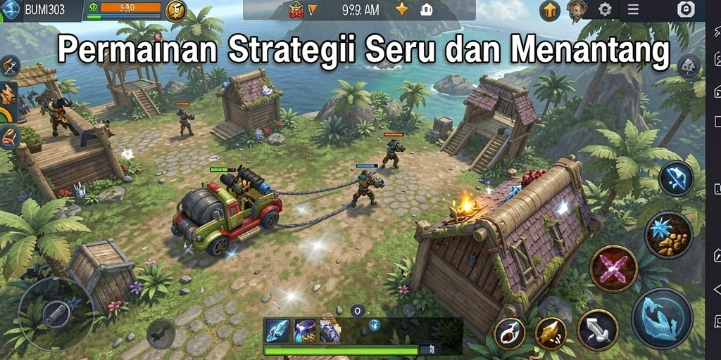 Tampilan gameplay BUMI303 yang mendebarkan dan penuh tantangan.