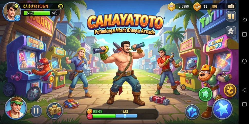 Screenshot gameplay CAHAYATOTO menunjukkan aksi seru dalam dunia Arcade.