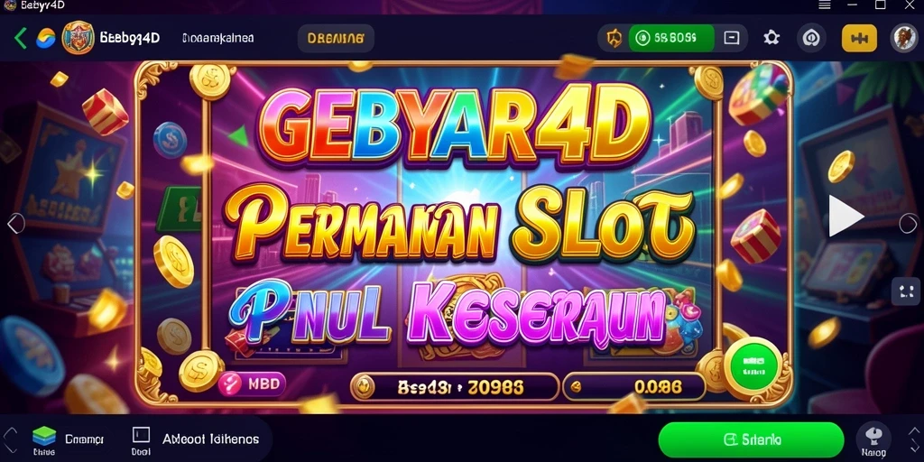 Tampilan menarik gameplay slot GEBYAR4D dengan banyak pilihan tema.