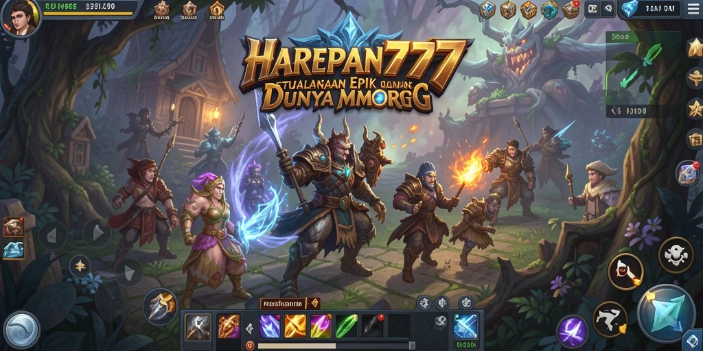 Screenshot gameplay HARAPAN777 yang menunjukkan aksi seru dalam dunia MMORPG.