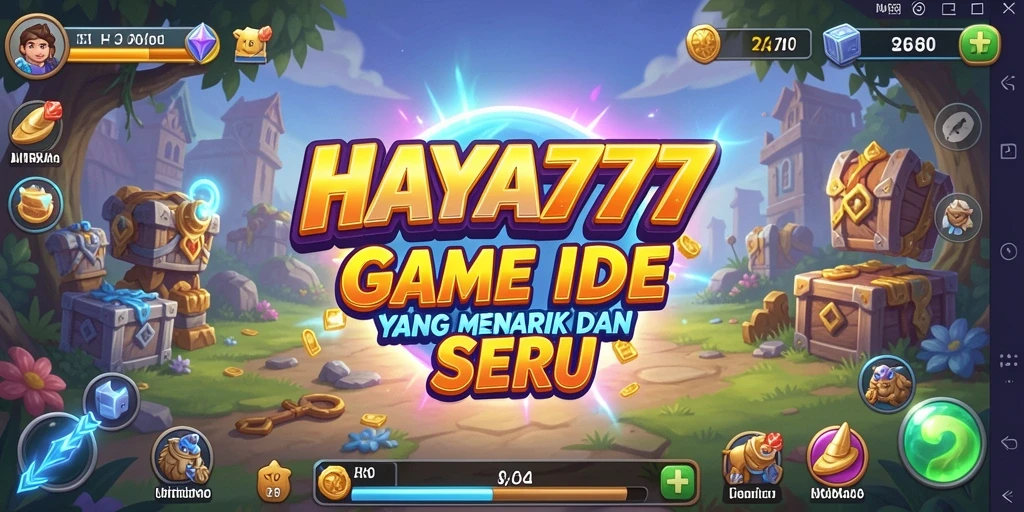 Screenshot gameplay HAYA777 yang menampilkan karakter mengumpulkan sumber daya.