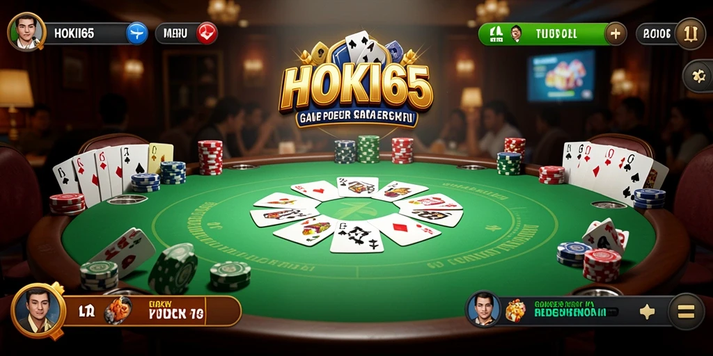 Tangkapan layar HOKI65 menunjukkan gameplay Poker yang mendebarkan.