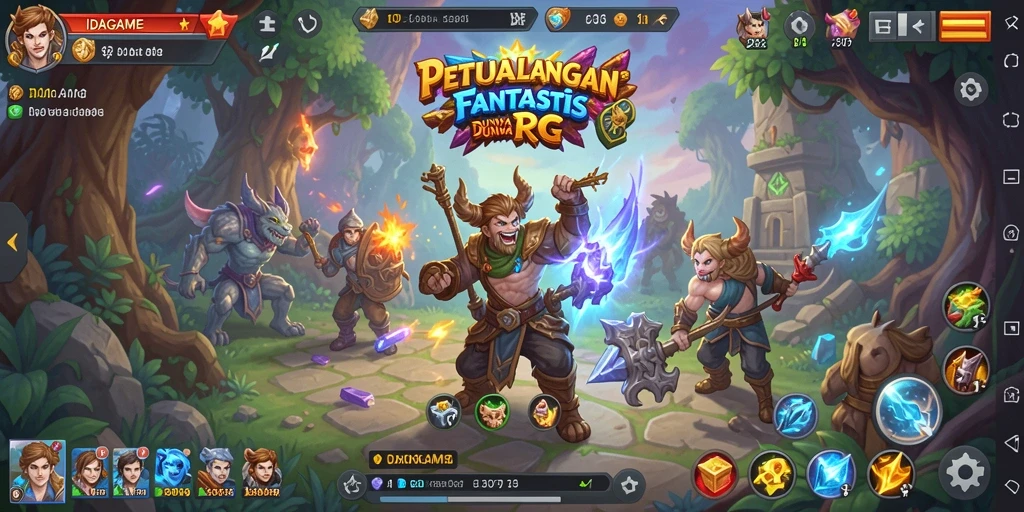 Tampilan menarik dari gameplay petualangan RPG yang mengasyikkan.