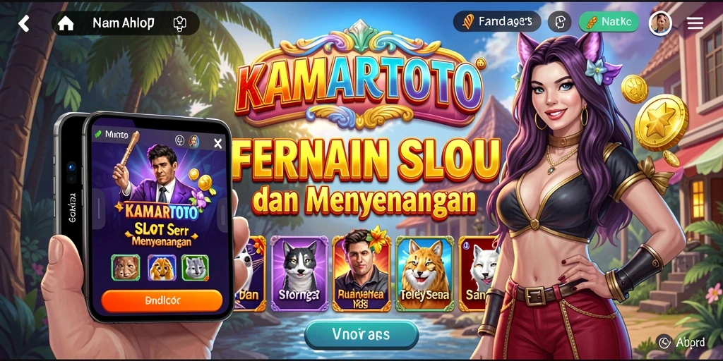 Screenshot utama KAMARTOTO dengan gameplay slot yang mengasyikkan.