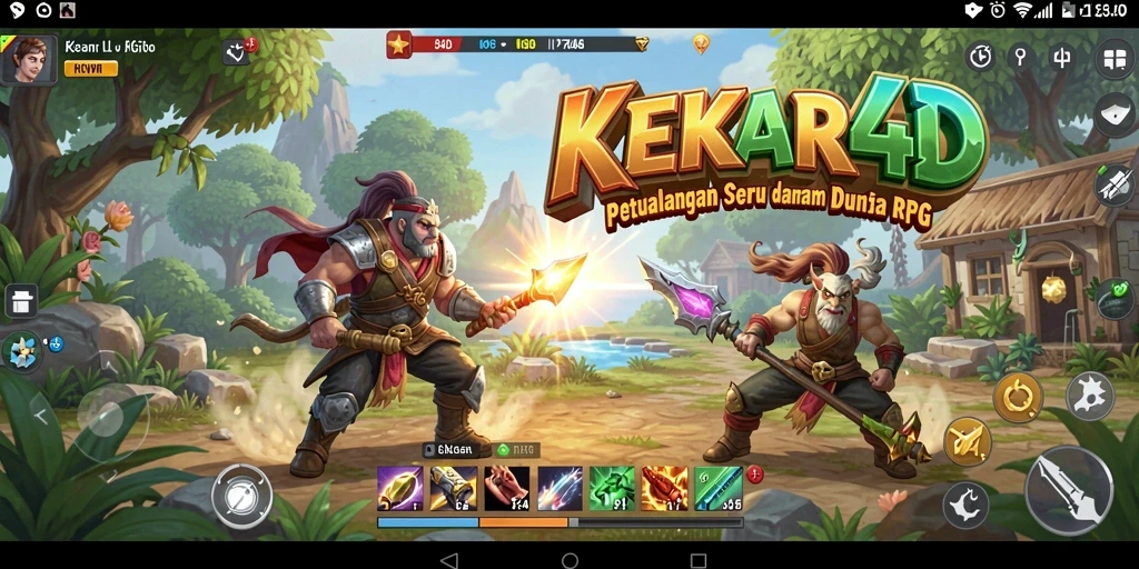 Tampilan gameplay seru di dunia RPG KEKAR4D.