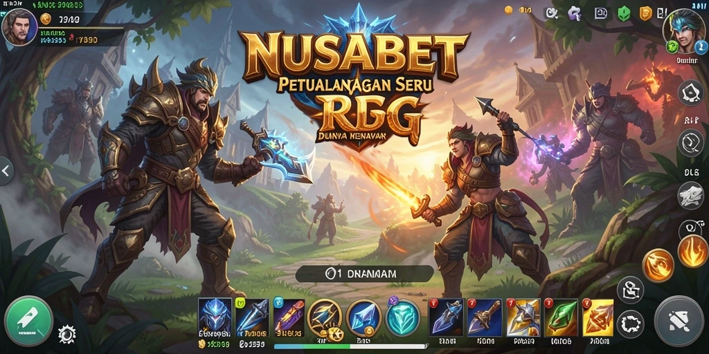 Tampilan mendebarkan dari pertarungan RPG di NUSABET.