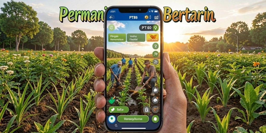 Tampilan gameplay PT89 yang penuh warna dan interaktif.
