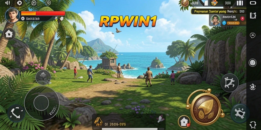 Tampilan menarik dari gameplay santai RPWIN1 dengan berbagai level menantang.