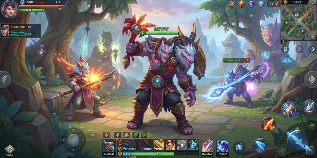 Tangkapan layar gameplay SOV777 yang menampilkan petualangan dalam dunia MMORPG.