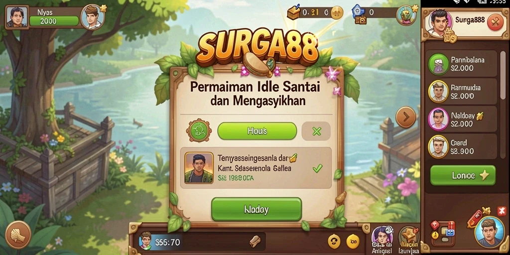 Tampilan gameplay <strong>SURGA88</strong> yang menawan dan unik.