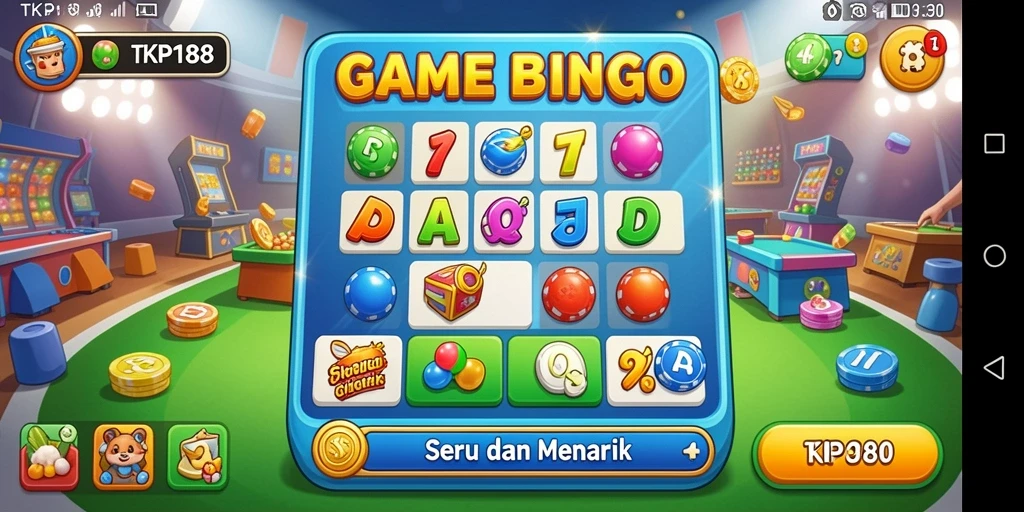 Gameplay Bingo yang seru dalam TKP188.