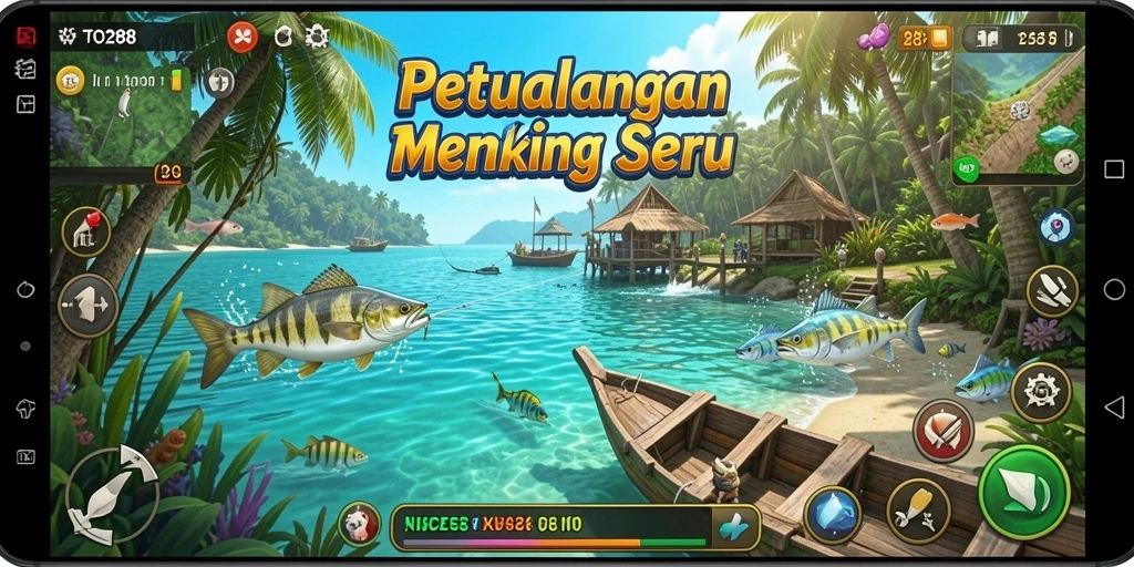 Gameplay intens dari TO288 menunjukkan keindahan memancing.
